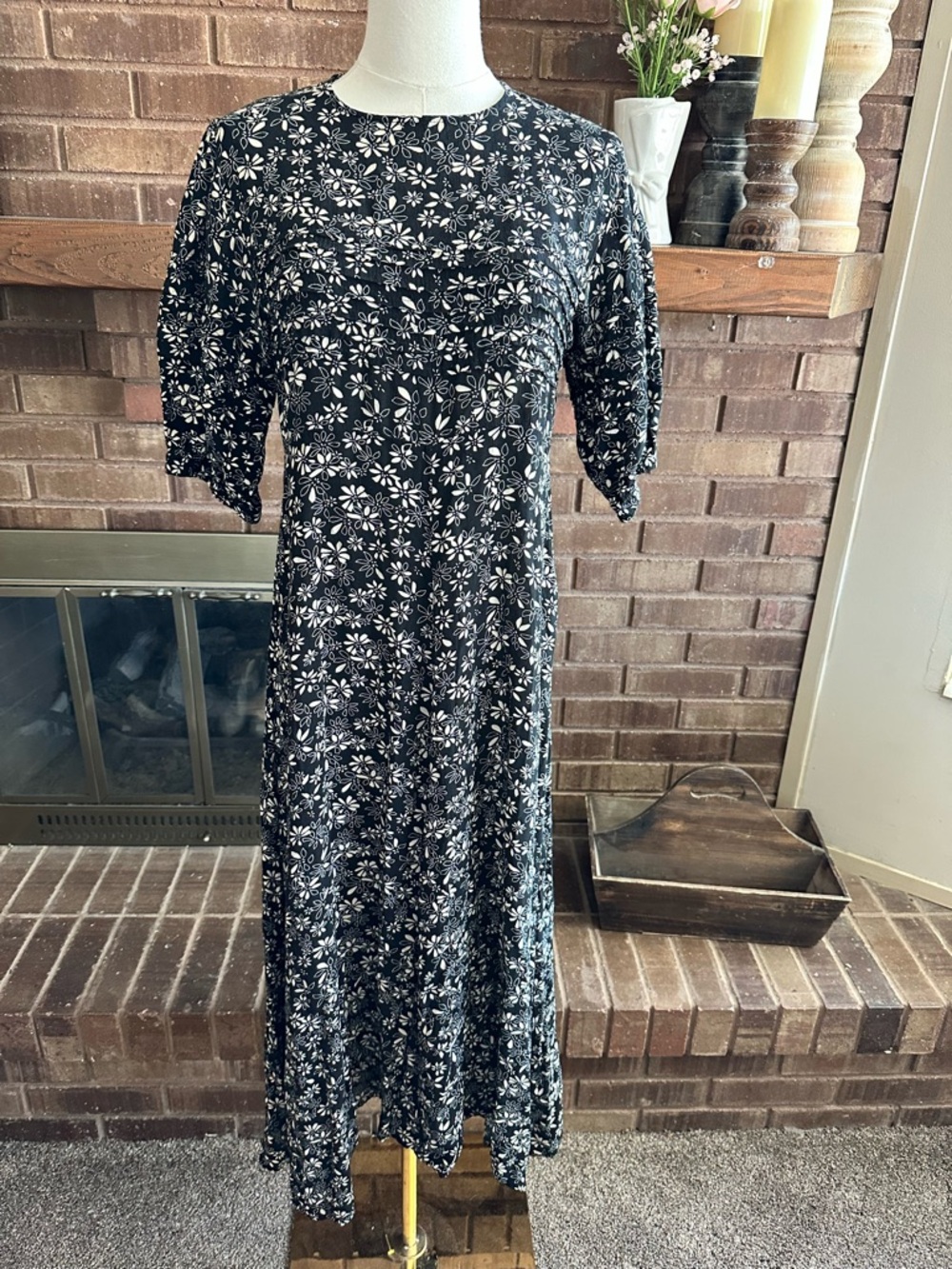 Free People Black Floral Maxi Dress